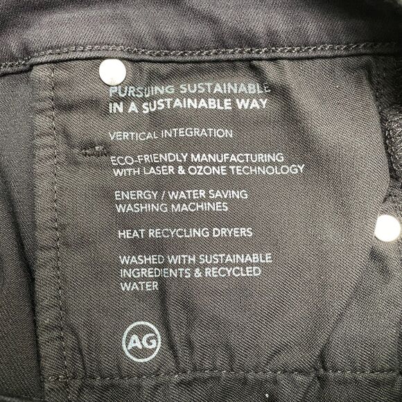 AG Adriano Goldschmied Farrah Ankle High Rise Skinny Jeans Women 25R Black 26x29 - Picture 13 of 16